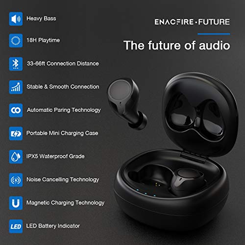 2 Bluetooth+Wireless+ENACFIRE+Headphones+Playtime
