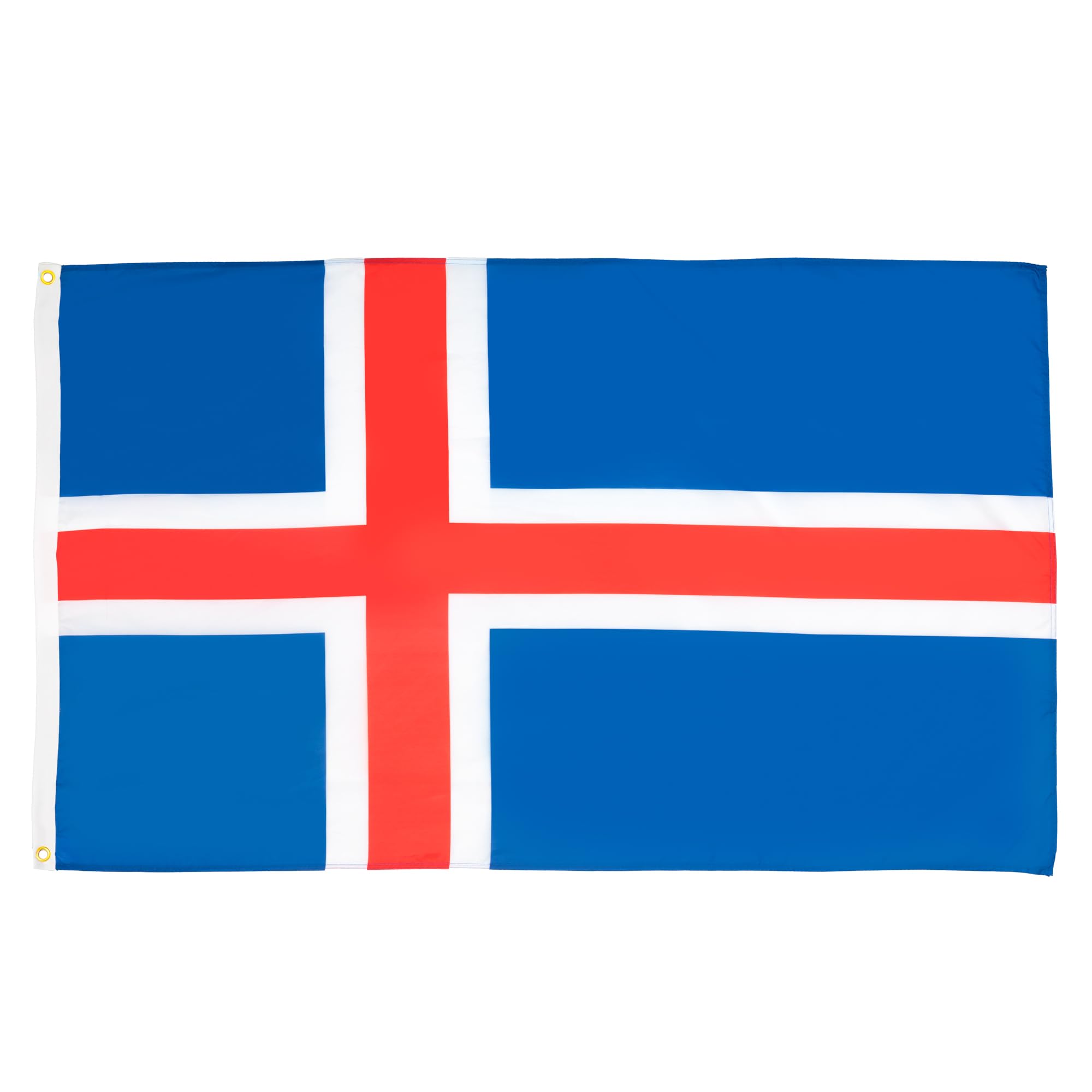 AZ FLAG - Iceland Flag - 2x3 Ft - 100D Polyester Icelander Banner with Two Metal Grommets - Fade Resistant - Vivid Colors - 2' x 3' Feet - 90x60 Cm