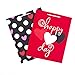 Hallmark Large Valentine's Day Gift Bags (Red Heart & Black Dots, Pack of 2)