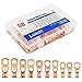 50pcs Copper Wire Lugs,10 Types UL Listed Heavy Duty Wire Lugs Battery Cable Closed Ends Bare Copper Eyelets Tubular Ring Terminal Connectors Assortment Kit