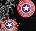 Fidget Spinner Captain America & Spider Man, Smooth Custom Round Shaped Hand Spinners with Ceramic Bearing, Metal and Durable. Stress Reducer Toy & Perfect for ADHD, ADD, Anxiety (2 pack)