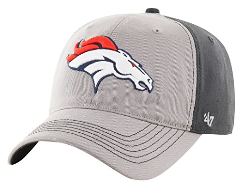 NFL Denver Broncos Umbra Closer Stretch Fit Hat, One Size Stretch, Dark Charcoal