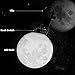 Moon Light Keychain Pendant - Safety Night Light for Men, Women, Kids, Girls, Boys (White)
