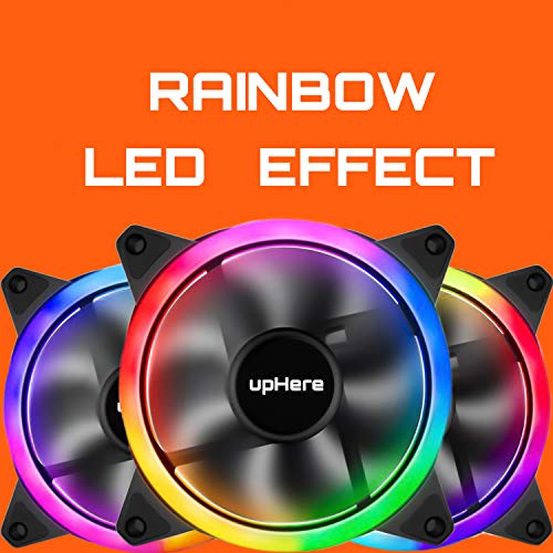 upHere-120mm-Colorido-LED-Ventilador-de-PC-Ventilador-para-Ordenador-Silencioso-Paquete-de-3F03CF