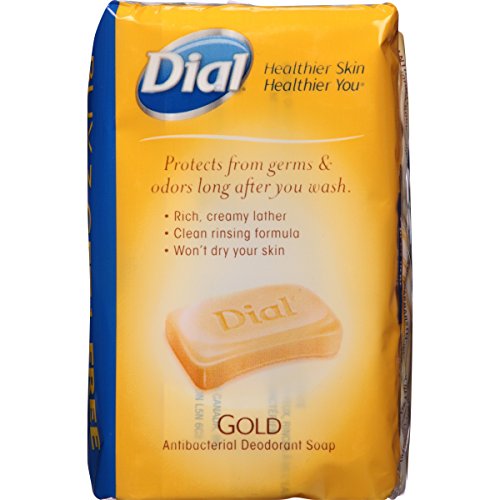 Dial Antibacterial Bar Soap, Gold, Ounce (Pack of 4) Bars in