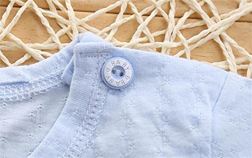 Monvecle Baby to Toddle 2 Pack Cotton Jumpsuit Short Sleeved Onesie Playsuit Apple 9M