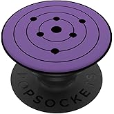 Anime Style Japanese Manga Comic Style Pattern Black Purple PopSockets Adhesive PopGrip