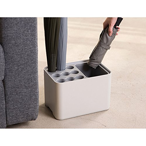 HARRA HOME Modern Design Umbrella Holder for Entryway Indoor Home Office Front Door – Umbrella Drying Racks with Removable Base Drip Tray - Small and Large Umbrellas Storage Stand Container - Thumbnail 6