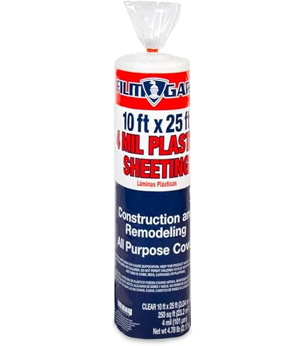 Rocky Mountain Goods 1 Mil Clear Plastic Sheeting – 9 Ft X 400 Ft Contractor Roll, Painter's Grade, Tear-Resistant, For Painting, Dust Control, Gardening & Covers