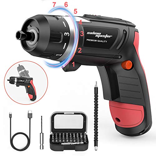 SALEM MASTER Cordless Screwdriver Electric Rechargeable Screwdriver 4.8V Lithium Ion Power Screw Guns with Battery Indicator for Household, Newbies and Experienced (Mid) - Thumbnail 7