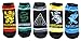 Harry Potter Fair Isle School Logo 5 Pack Ankle Socks, Multi Colored, Large (Fits Shoe Size 4-10,Foot Size 9-11)