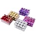Genuisbaby 24pcs Christmas Balls Ornament Shatterproof Pendants for Holiday Xmas Garden Decorations (Purple)