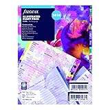 Filofax 2018 Refill, A5, Week to View, Illustrated Floral, 5 Languages, 8.25 x 5.75 inches (C6351-18)
