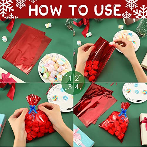 Clear Cellophane Treat Bags Pack of 50, 6\