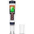 Pool Salt Tester pH Meter ORAPXI Salinity Meter and pH Tester PPM EC Meter with LCD Screen 5 in 1- Salt pH TDS EC Meter for Saltwater Pool, Hot Tubs, Spas, Aquarium, Hydroponics System, Home Brew
