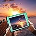 iPad Air 2 Case, TabPow [Hybrid Shockproof Case] Rugged Triple-Layer Shock-Resistant Drop Proof Defender Case Cover with Kickstand [Full Warranty] for iPad Air 2 with Retina Display/iPad 6, Turquoise