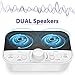 LATME White Noise Machine with 28 High Fidelity Non-Looping White and Fan Noise Sounds,Nature Sounds,Sleep Timer Portable Sound Therapy for Baby Kids Adults Home,Office Travel (White-Grey)
