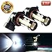 Extremely Bright Light Bulb 1100 Lumens Cree 50 Watt Xenon White H10 9145 Bulbs Led Fog Lights Projector 6000k Kit Replacement For Cars New Version (Set of 2)