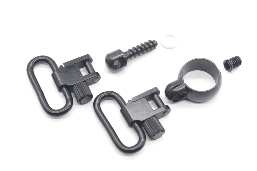 TRIROCK 1.0'' Quick Detachable Sling Swivels Mount Kit of Full Band Magazine Tube diameters .645"-.660" Fits Winchester/Marlin Lever Action Rifles S-3312