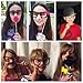 Seekingtag Photo Booth Props 62 Pieces DIY Kit for Weddings, Photo Shoots & Special Events Party Favors