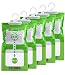 Eanjia 5 Pack Kitchen Bathroom Wardrobe Hanging Hygroscopic Anti-Mold Deodorizing Moistureproof Desiccant Bag, Dehumidification Process Could be Witness primary