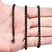FIBO STEEL 4MM Stainless Steel Mens Womens Necklace Rolo Cable Chain, 30 inches