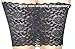 CENG MAU Women's Plus Size Floral Lace Unlined Stretchy Strapless Bandeau Tube Tops See Through Bras