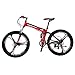 Kingttu EURG6 Mountain Bike 26 Inches 3 Spoke Wheels Dual Suspension Folding Bike 21 Speed MTB Bicycle Red 2018thumb 3