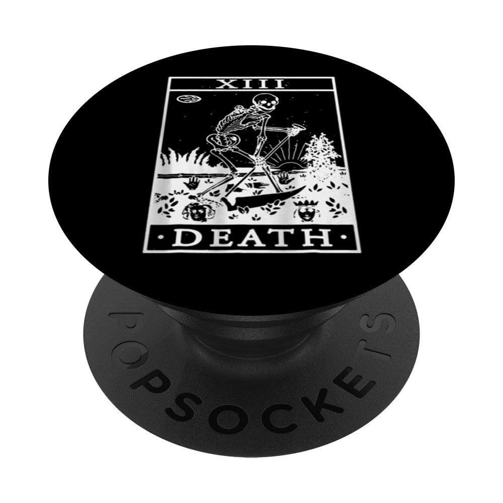 DEATH TAROT CARD PopSockets Adhesive PopGrip