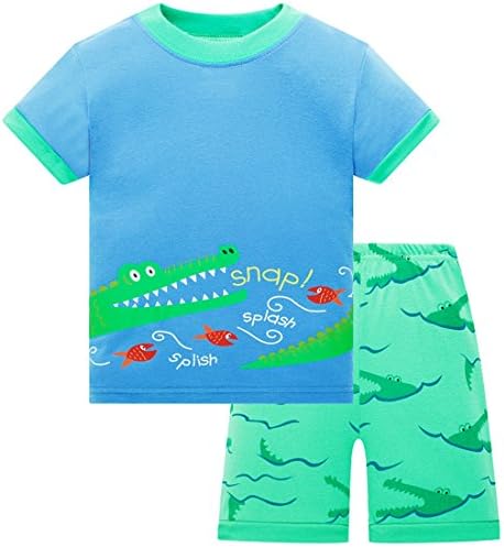 Toddler Boy Pajamas Children Shorts Set Summer Cotton Sleepwear Clothes 3T