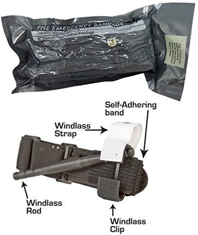 New IFAK Israeli Military Bandage Dressing 4 &amp; Combat Application Tourniquet For Hunting, Hiking And Car by Ventaor