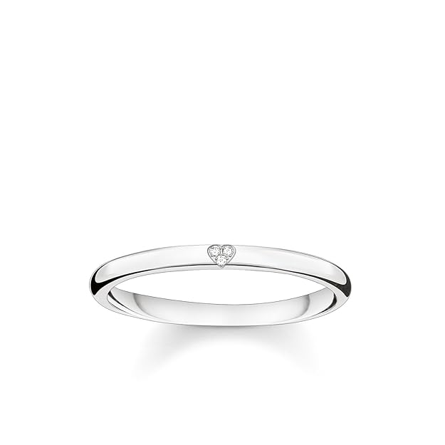 THOMAS SABO Damen Ring Herz 925er Sterlingsilber D_TR0016-725-14