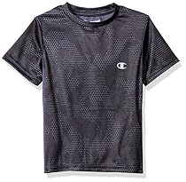 Champion  Little Boys' Performance Short Sleeve Tee, Black, 5