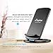 Wireless Charger, ELEPHAS Movable Qi Coil Wireless Charging Stand for Samsung Galaxy Google LG Nexus 4 5 Nokia Lumia 920 950 HTC Blackberry Motorola and Other Qi-enabled Devices- Black