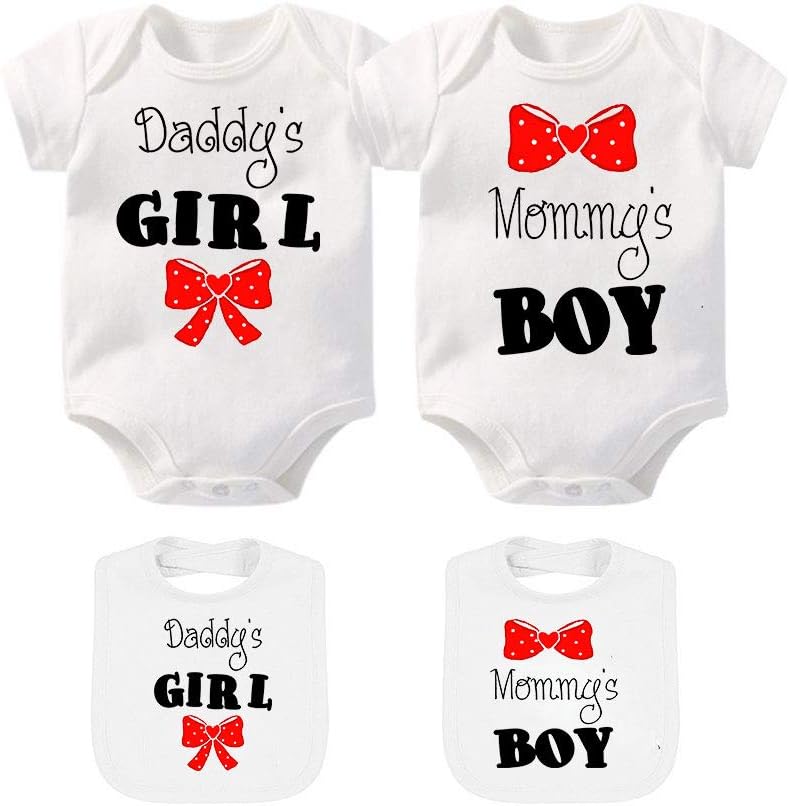YSCULBUTOL Baby Twin Bodysuit Perfect Together Twin Best Friend Bacon Eggs Twins Set Double Baby Twin Cute