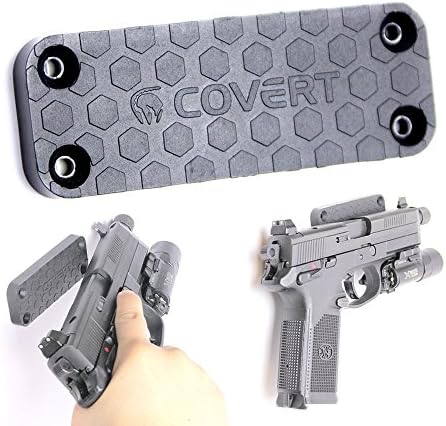 Magnetic Gun Mount : Concealed Gun Magnet Holster For Vehicle and Home - 43 Lbs Rated - Anti Scratch Surface - Perfectly Ambidextrous - Discrete Gun Magnet For Pistols, Rifles and Shotguns