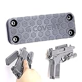 Magnetic Gun Mount : Concealed Gun Magnet Holster For Vehicle and Home - 43 Lbs Rated - Anti Scratch Surface - Perfectly Ambidextrous - Discrete Gun Magnet For Pistols, Rifles and Shotguns