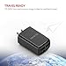 Yoobao US Portable 4 Port USB Wall Charger Plug Multi USB Charger Phone Charging Block Adapter Compatible iPhone X/ 8 Plus/ 8, iPad, Samsung Galaxy, Nexus 6P/ 5X, and Most Digital Devices - Black