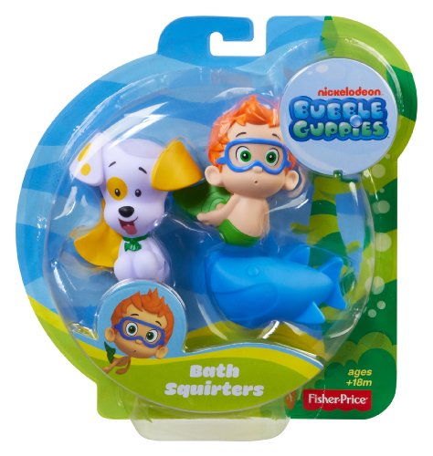 Mattel fisher-Price nickelodeon's bubble guppies Bath squirters: nonny, bubble puppy and shark (746775213312)