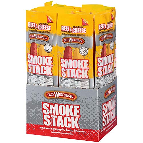 OLD WISCONSIN CHEESE, BEEF STICK AND CHEDDAR, 1-OUNCE (PACK OF 18)