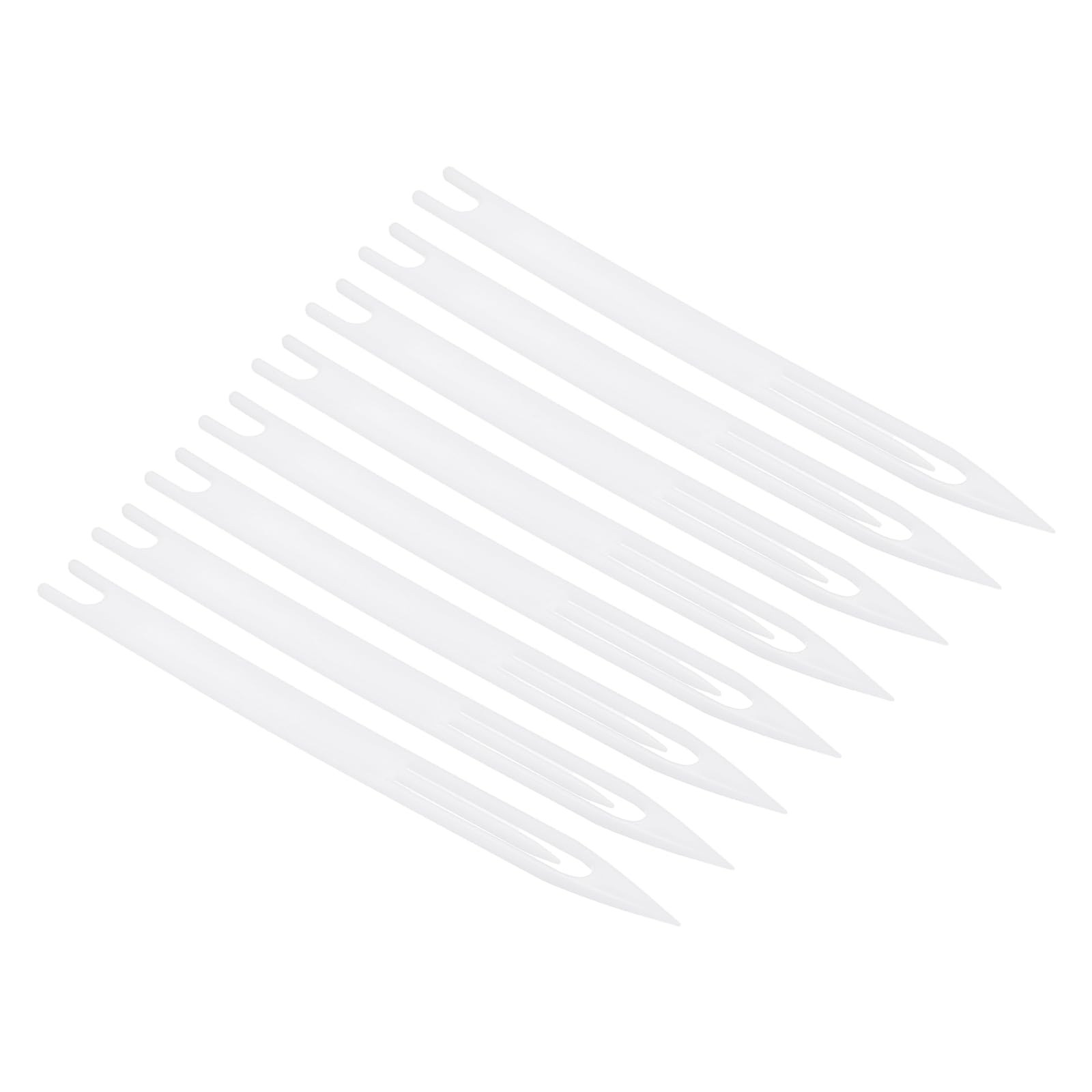 PATIKIL Fishing Net Repair Kit, 8 Pcs Plastic Fishing Net Sewing Needles, 6# Fishing Netting Needle Shuttles, White