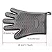 Gold Meier Grilling Gloves, Heat Resistant Gloves BBQ Kitchen Silicone Oven Mitts Waterproof