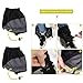 WINOMO Outdoor Gaiters Outdoor Waterproof Ankle Walking Gaiters Hiking (Black) 1 Pairs