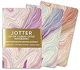 Jotter Mini Notebooks for Bullet Journaling -- Agate (3-Pack) (Interior Dot-Grid Pattern)