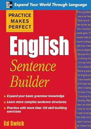 Practice Makes Perfect English Sentence Builder (Practice
