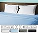 American Pillowcase Queen Size Flat Sheet Only - 300 Thread Count 100% Egyptian Cotton - Fitted Sheets Sold Separately for Set Guarantee (Light Blue)
