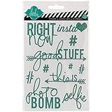 Heidi Swapp Glitter Stickers, Teal