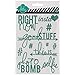 Heidi Swapp Glitter Stickers, Teal
