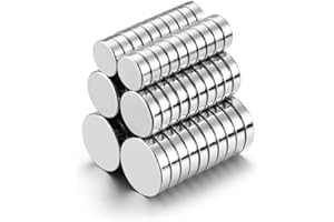 6x2mm, 8x2mm, 10x2mm (20 Each) – 3 Sizes Mini Neodymium Rare Earth Magnets Assortment, Small Round Tiny Magnets for Crafts, D