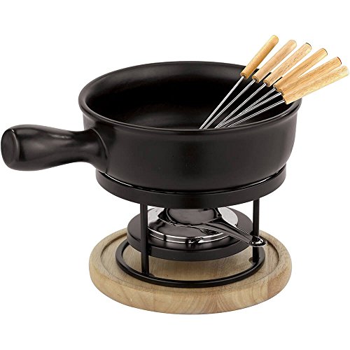 Paderno World Cuisine Ceramic Cheese Fondue Set - Thumbnail 2